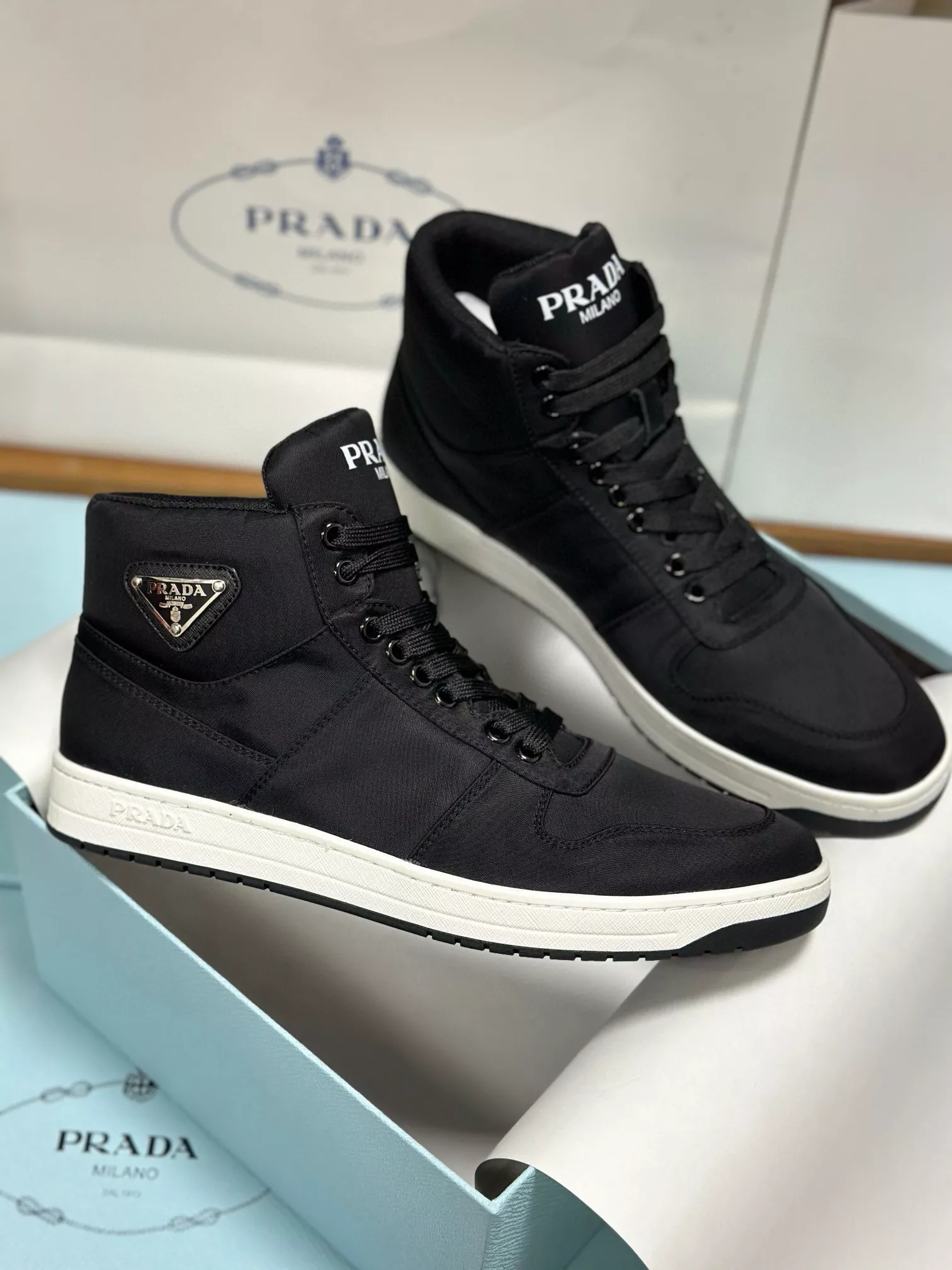 prada high top chaussures pour homme s_12b5536